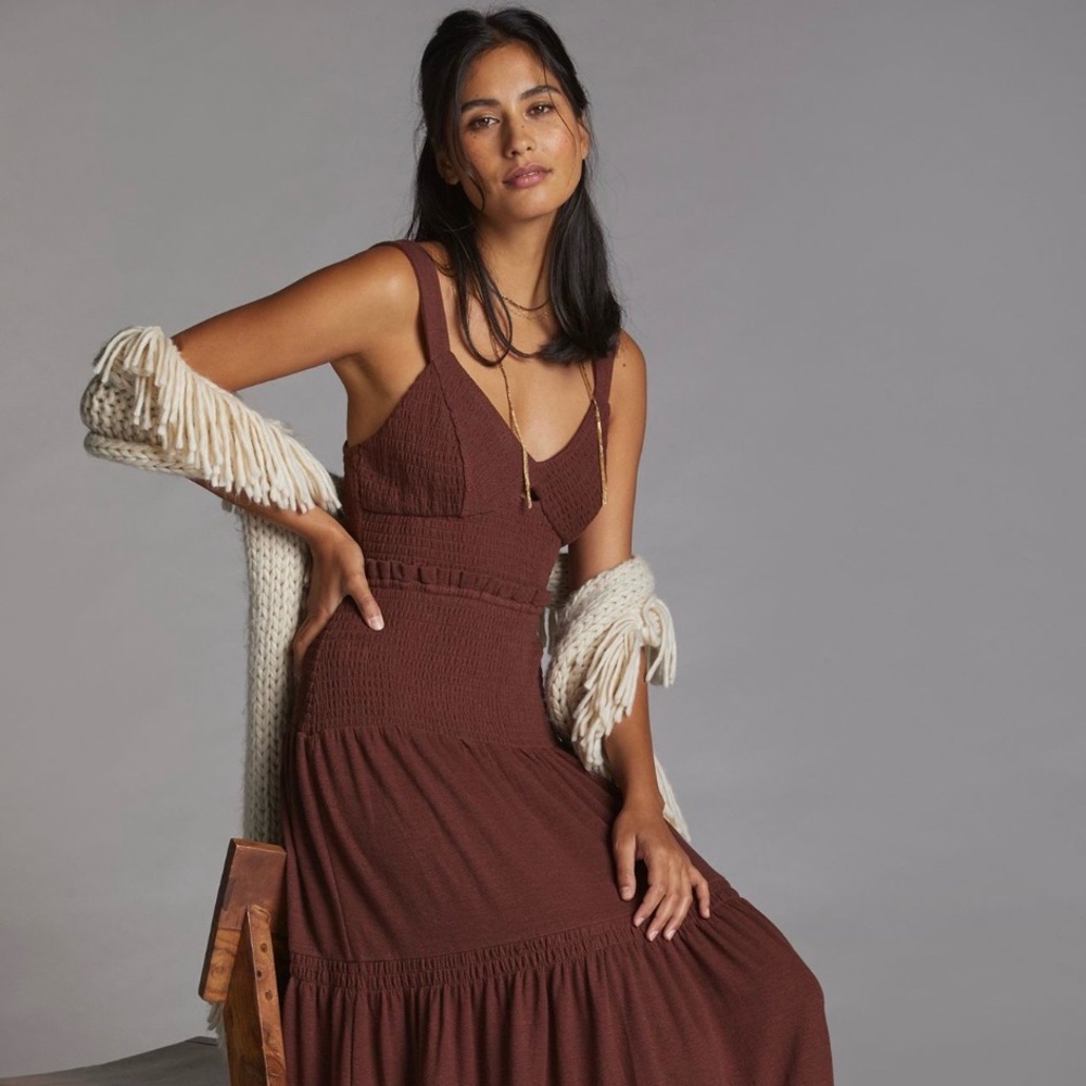 Anthropologie Sleeveless Maxi Dress